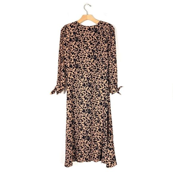 Reformation Dresses & Skirts - NEW Reformation Port Leopard Print Midi Dress Blitz Brown Animal French Girl